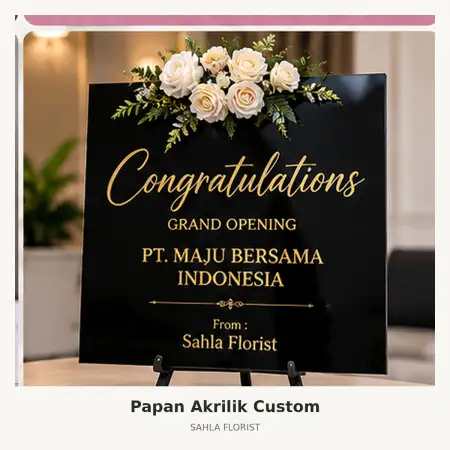 Papan Bunga Akrilik Pacific Place